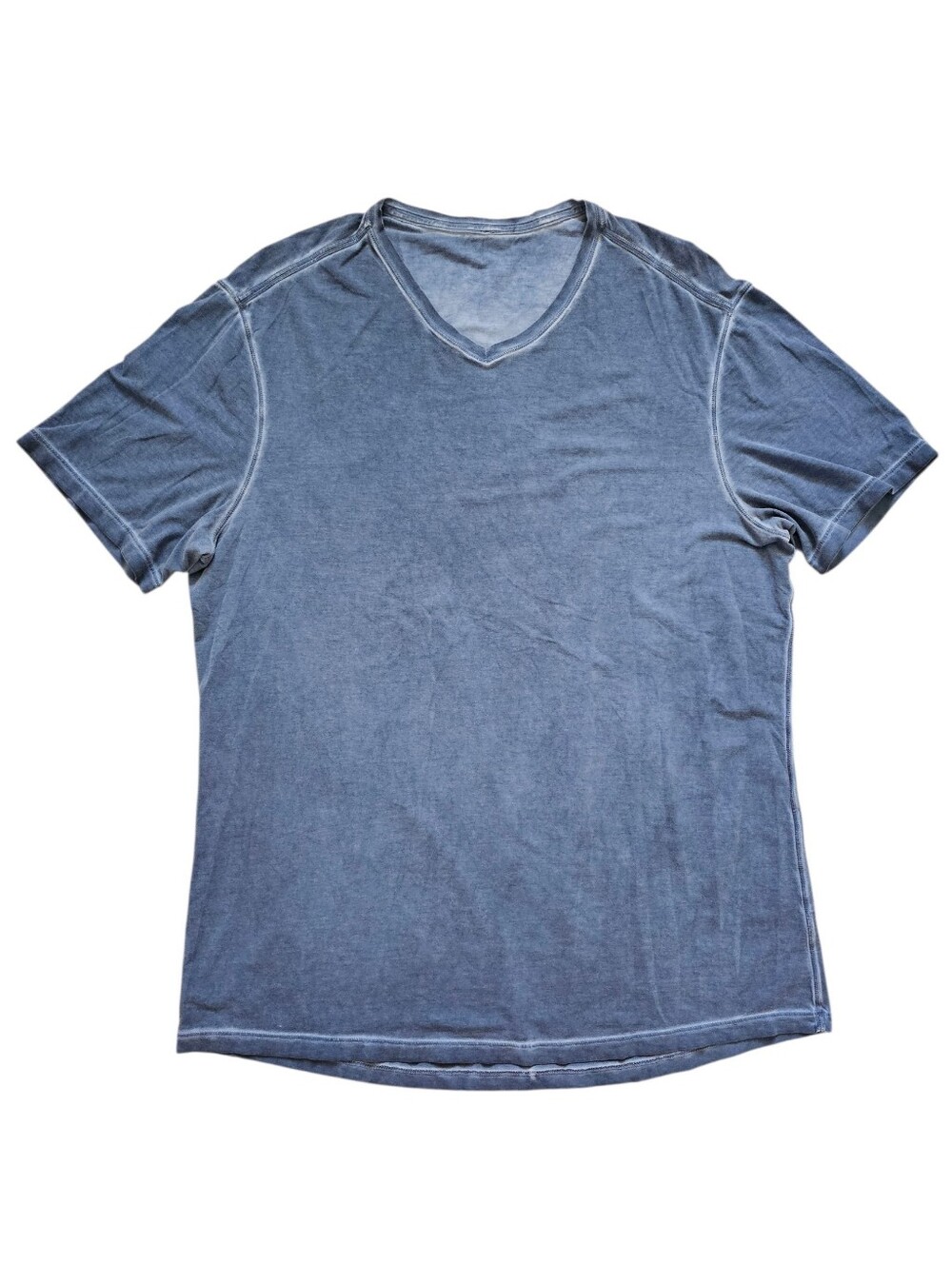 Lululemon 5 Year V Denim Effect Wash T Shirt Code Blue Sun Wash